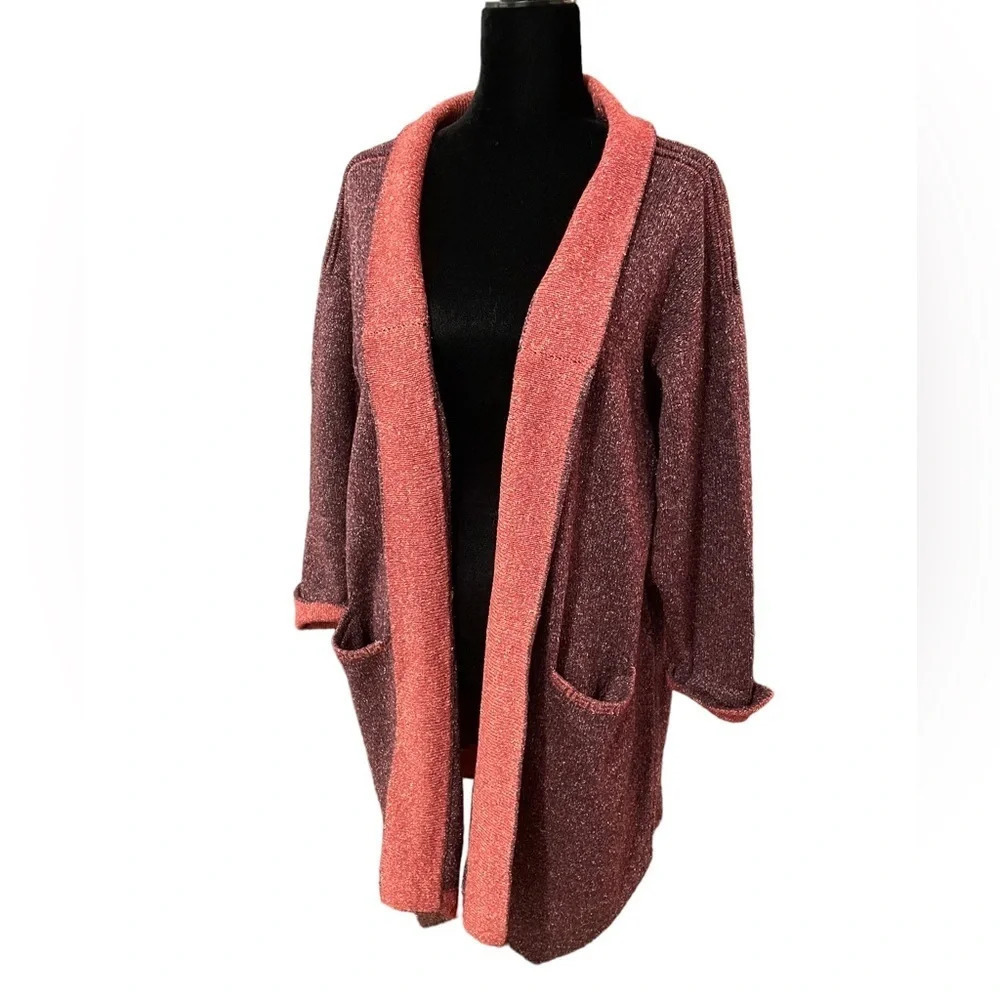Deirdre Minogue Knitwear Silk & Wool Blend Cardigan Sweater Made in Ireland - Picture 6 of 13